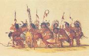 George Catlin War Dance Norge oil painting reproduction